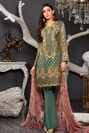 Formal Wear Womens In Green Colour 