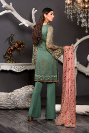 Formal Wear Womens In Green Colour 