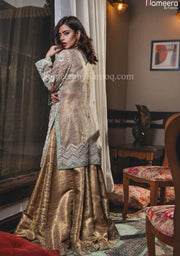 gold bridal lehnga