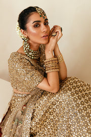 golden lehenga choli