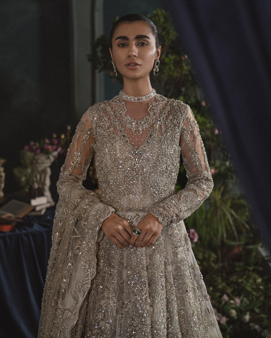 gold lehenga