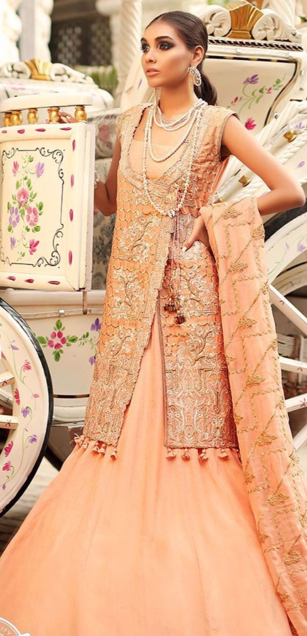 Embellished Pakistani formal dress for wedding 1