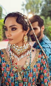 Green and Pink Lehenga Choli