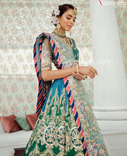 green lehenga choli
