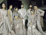 Grey Bridal Lehenga Dress