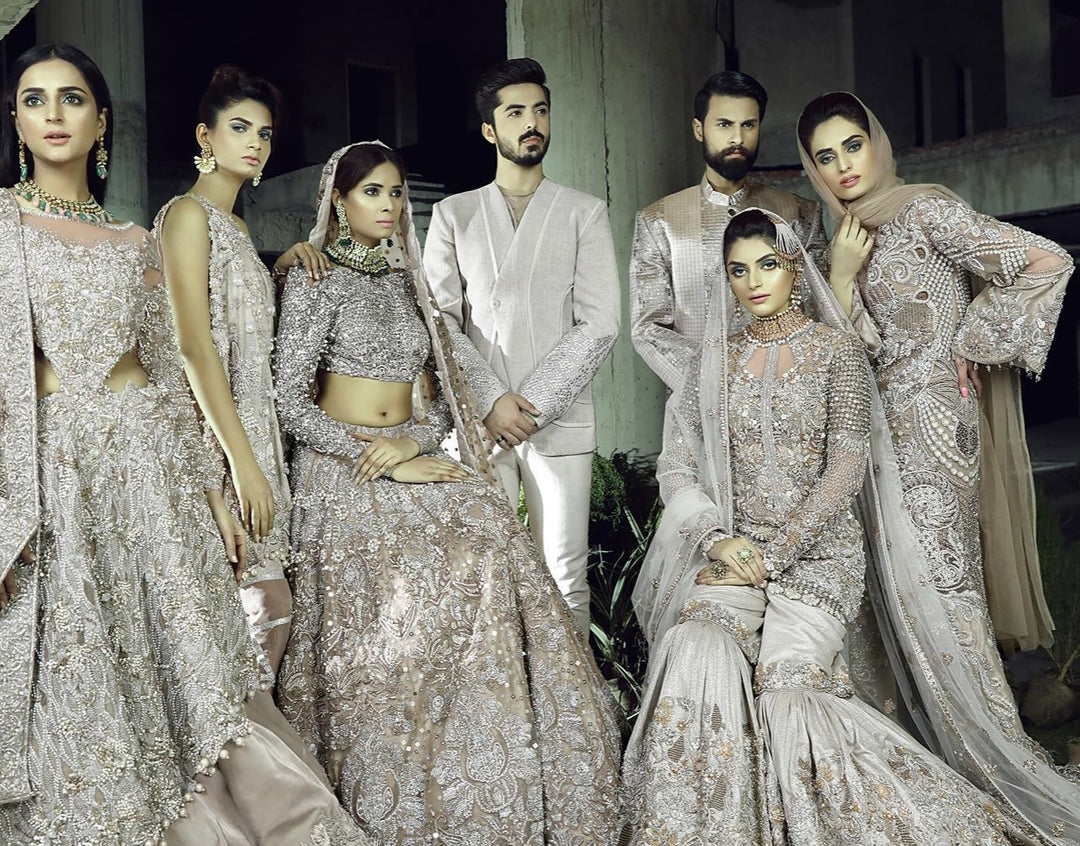 Silver Grey Lehenga Dress