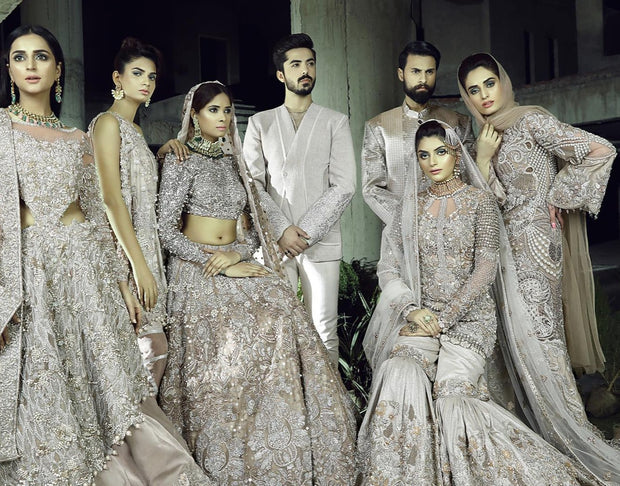 Silver Grey Lehenga Dress
