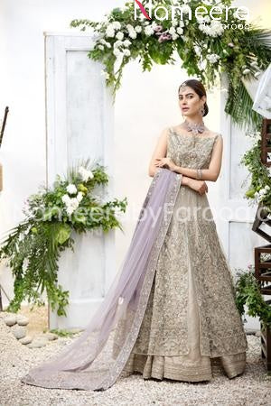 grey  Front Open Gown 2021