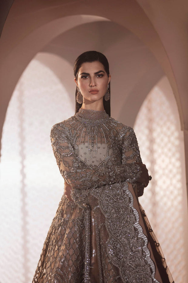 grey lehenga