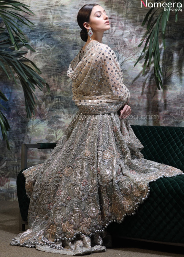 Grey Lehenga Bridal