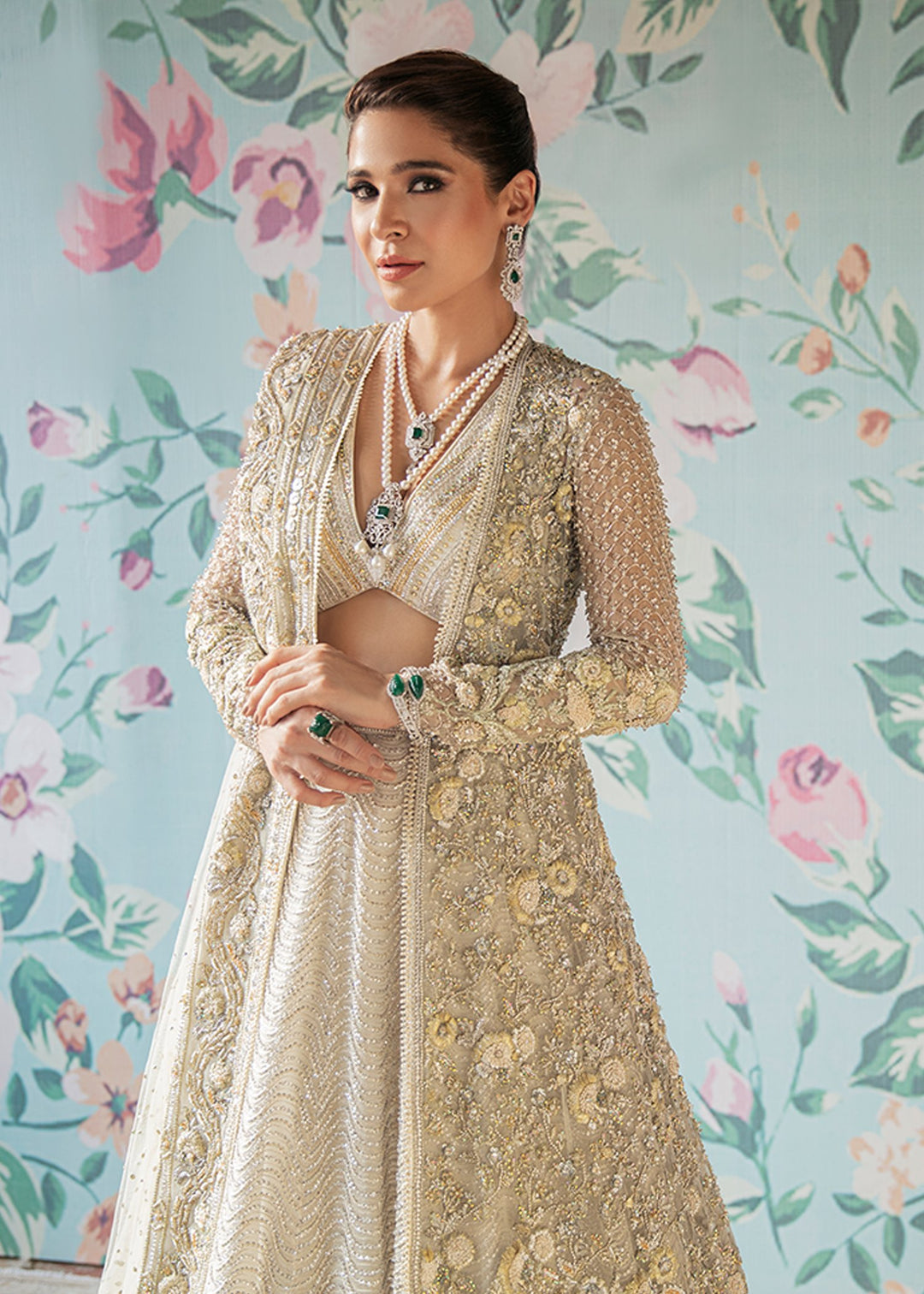 grey lehenga choli