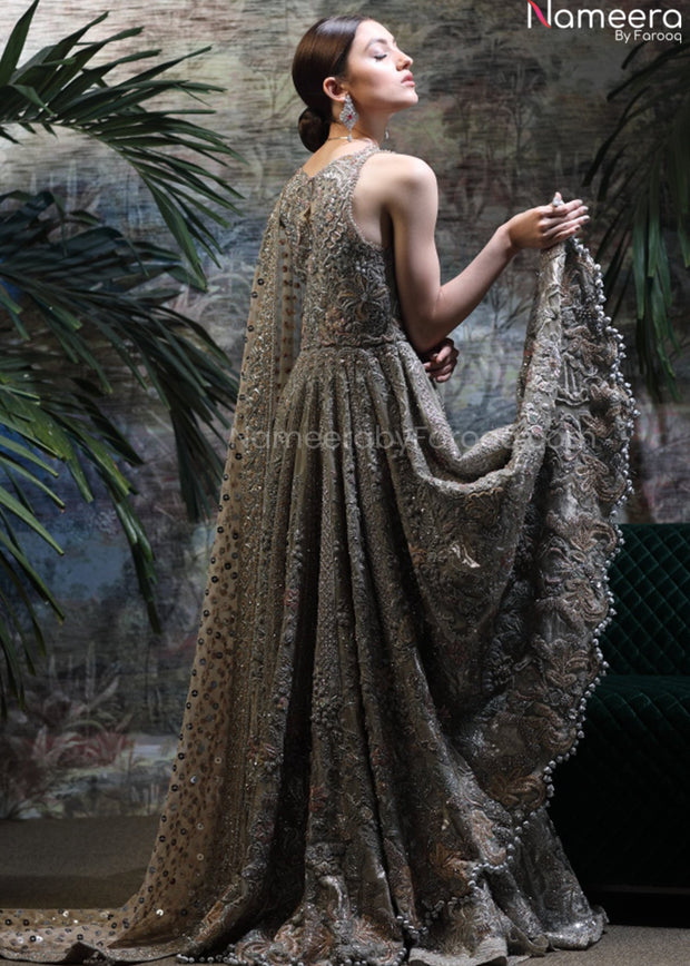 grey lehenga combination