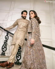 grey lehenga jewellery