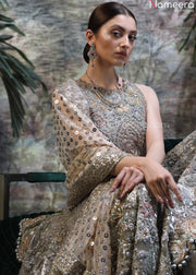 grey lehenga jewellery