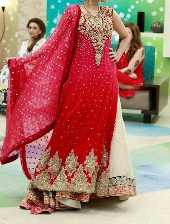 Wedding party dress with dabka and nagh work Model # 238