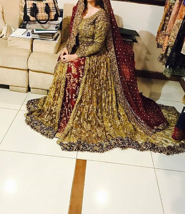 Wedding bridal lahngazari nagh pearls and sequance work M#B 152