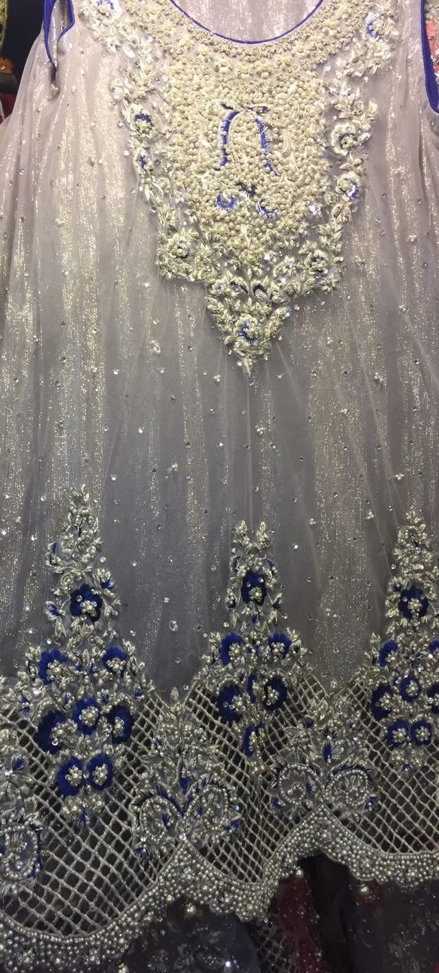 Wedding party dress dabka nagh cutwork and threds work  Model#P 169