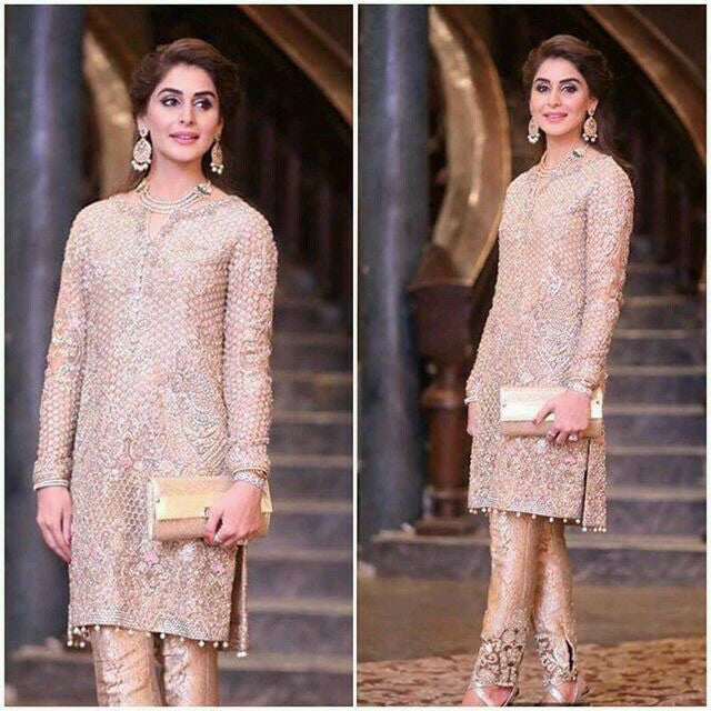 Wedding party dress dabka and nagh work Model # P 187