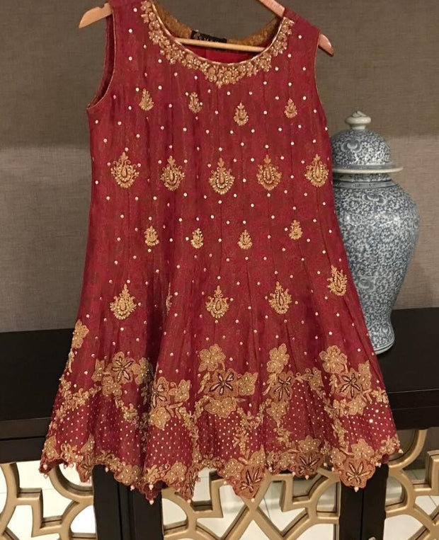 Wedding party dress nagh dabka and cutwork Model # P 190