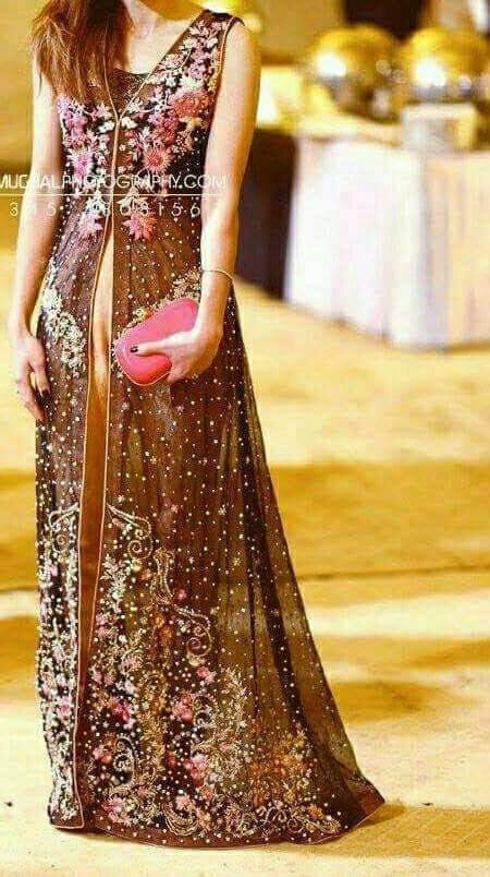 Wedding bridal maxi dabka nagh zari and muti threds work  Model # B 204