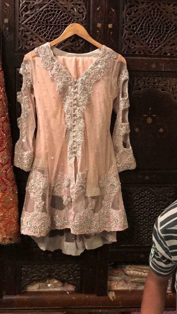 Wedding party dress dabka nagh and cut work M#P 162