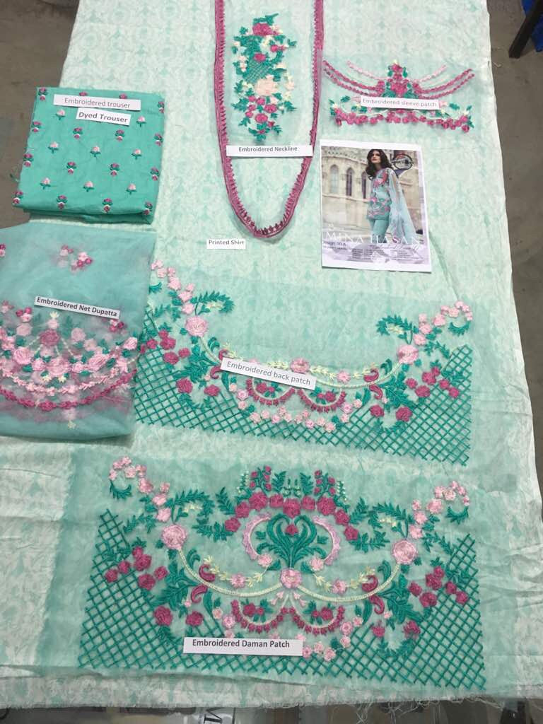 Eid dresses 2017 lawn dress by Mina Hassan Model# Eid 244