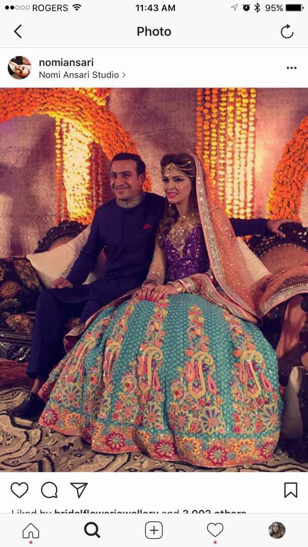 Wedding mehndi lahngawith block printing dabka threds sequance and nagh work  Model#M 133