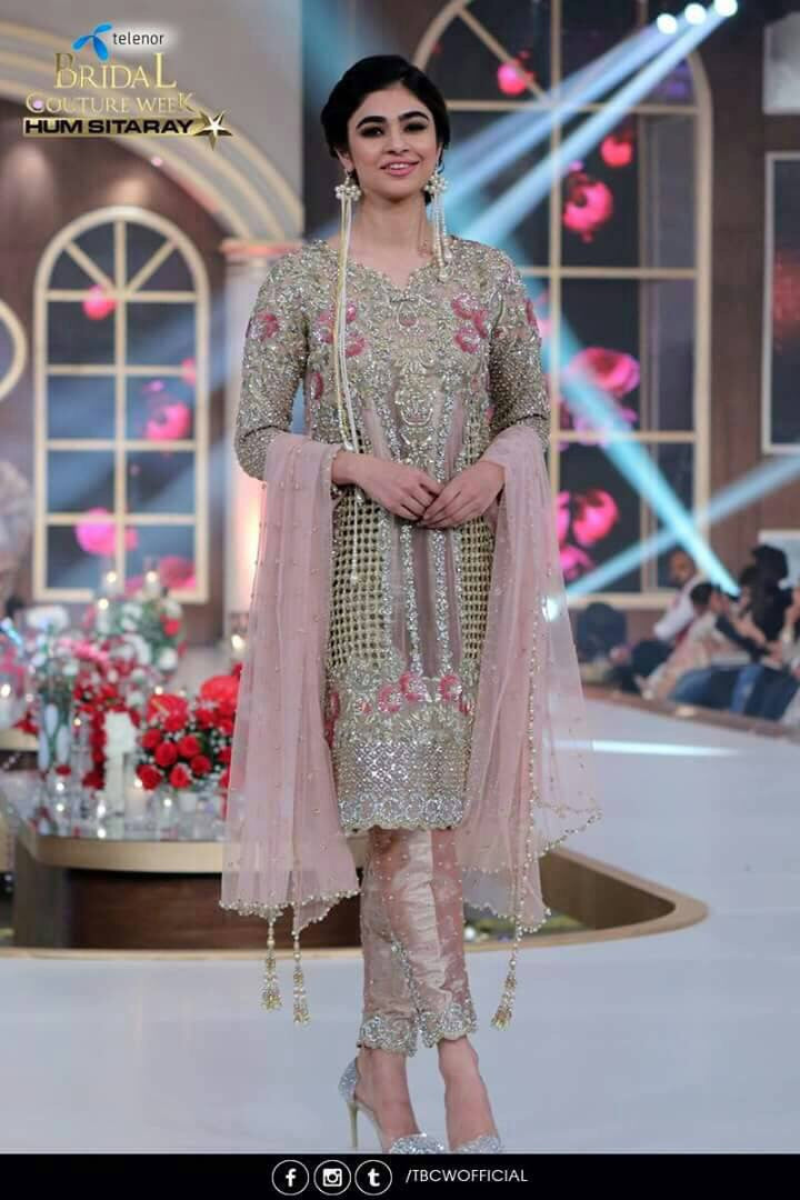 Wedding party dress silver dabka nagh sequance and threads work  Model#B 131