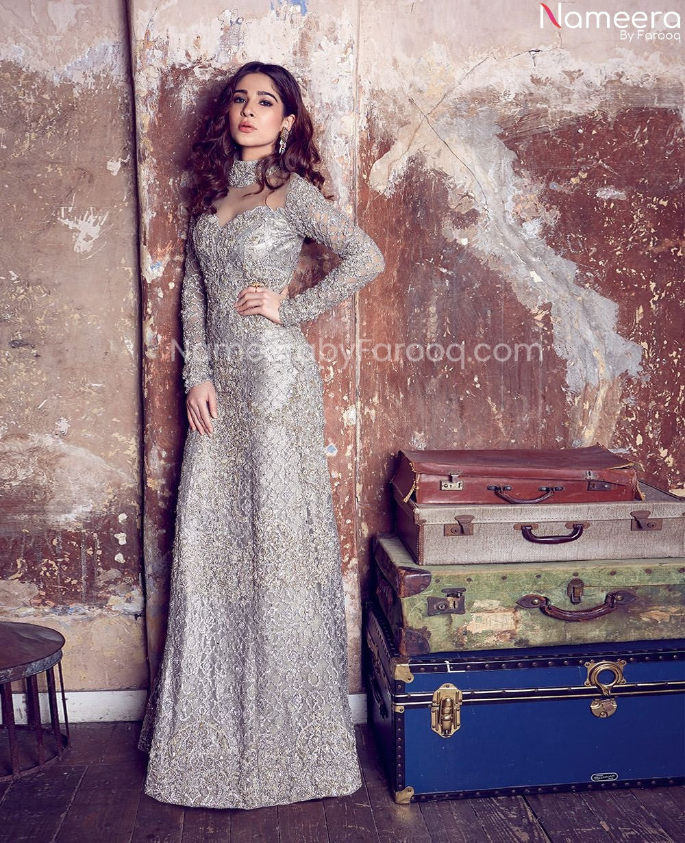 Ivory Pakistani Wedding Dresses