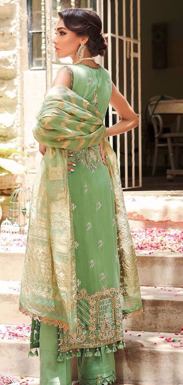 Classy Pakistani party wear dress with price 2