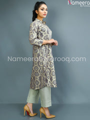 Pakistani Designer Lawn Capri Shirt online