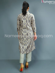 Pakistani Designer Lawn Capri Shirt Dress online