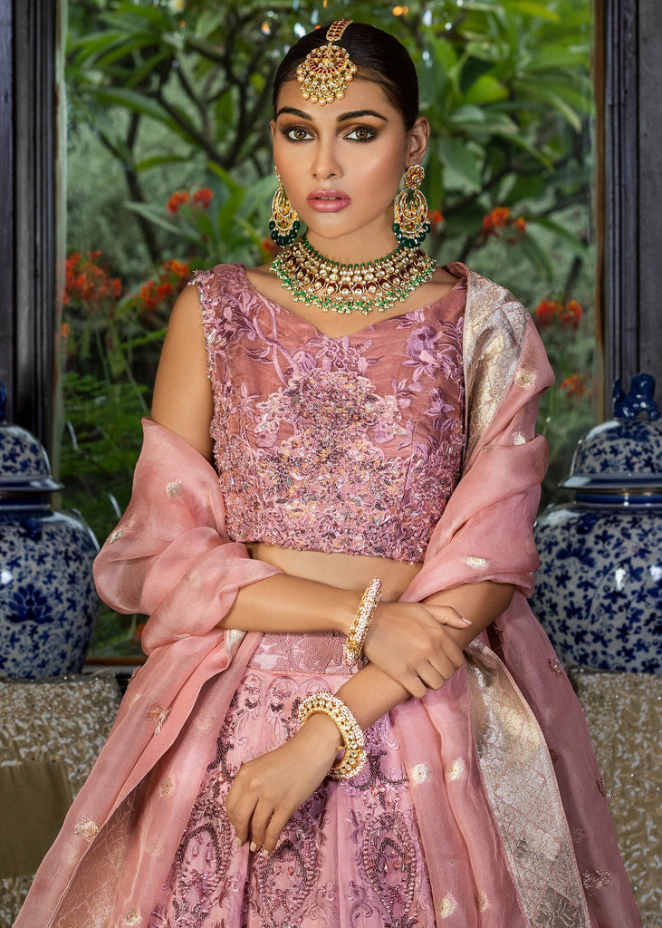 pink dress with gold jewelry Lulu Gown – Rebecca Vallance main image 0