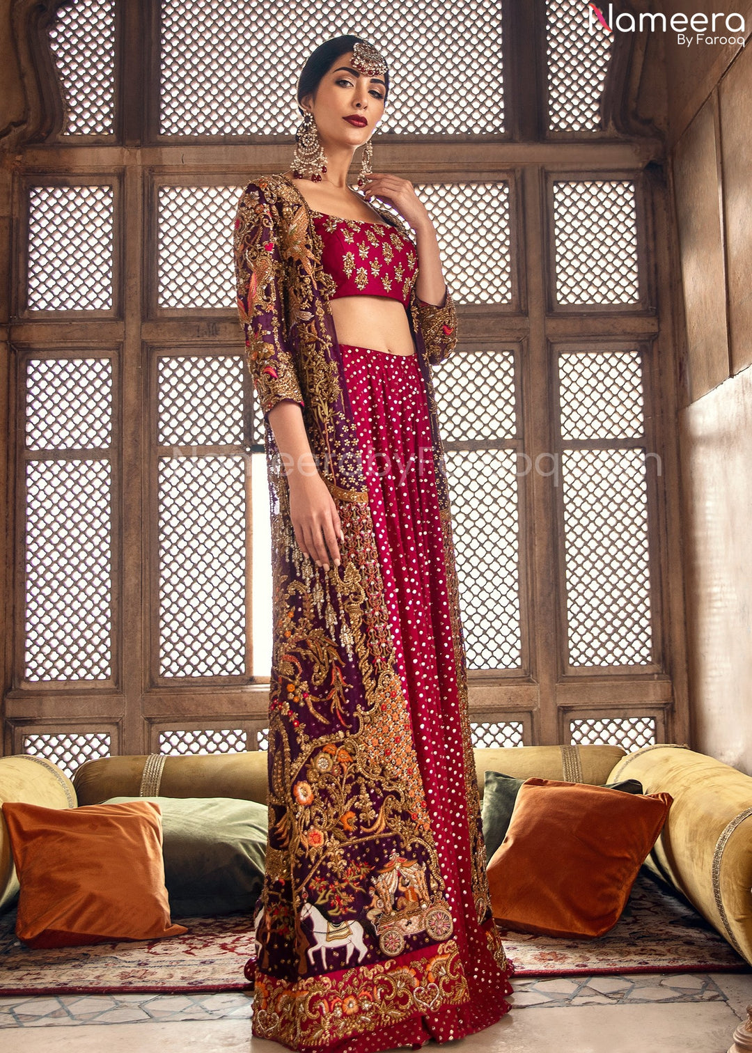 lehnga choli jacket