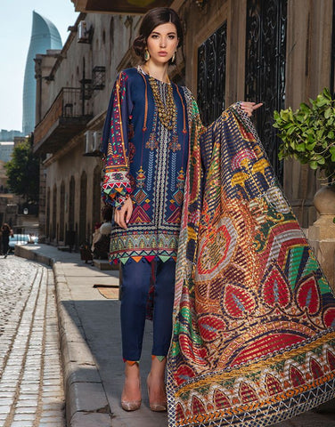navy blue dress for baby girl Winter Dresses Pakistani main image 1