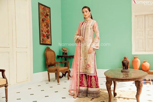 long kameez bridal dress