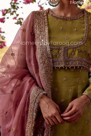 long shirt bridal lehenga