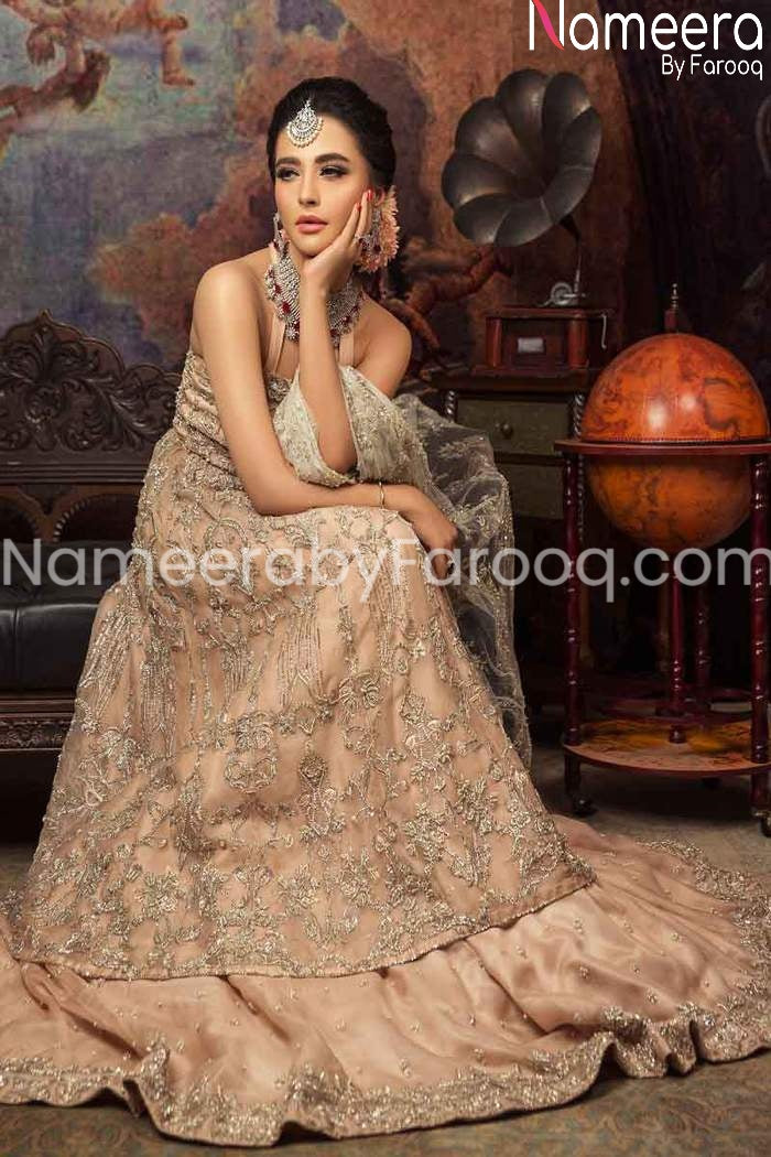 long shirt with lehenga for bridal