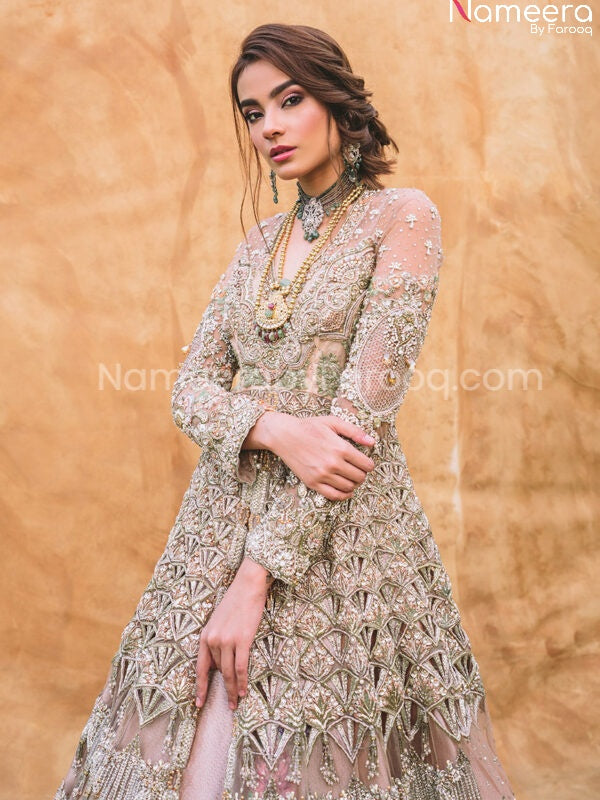 long tail bridal lehenga