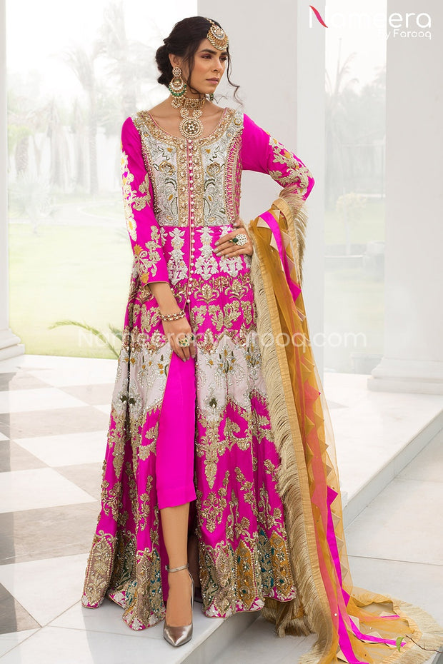 magenta color dresses pakistani Online
