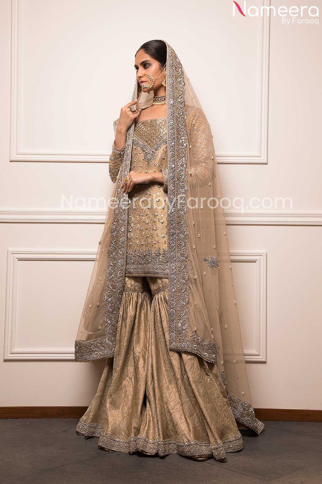 marriage reception modern lehenga