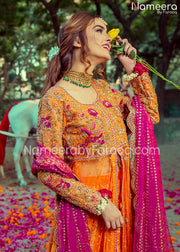 Premium Style Bridal Mehndi Dress in Pakistan 