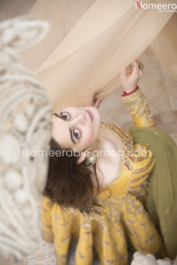 mehndi bridal dress