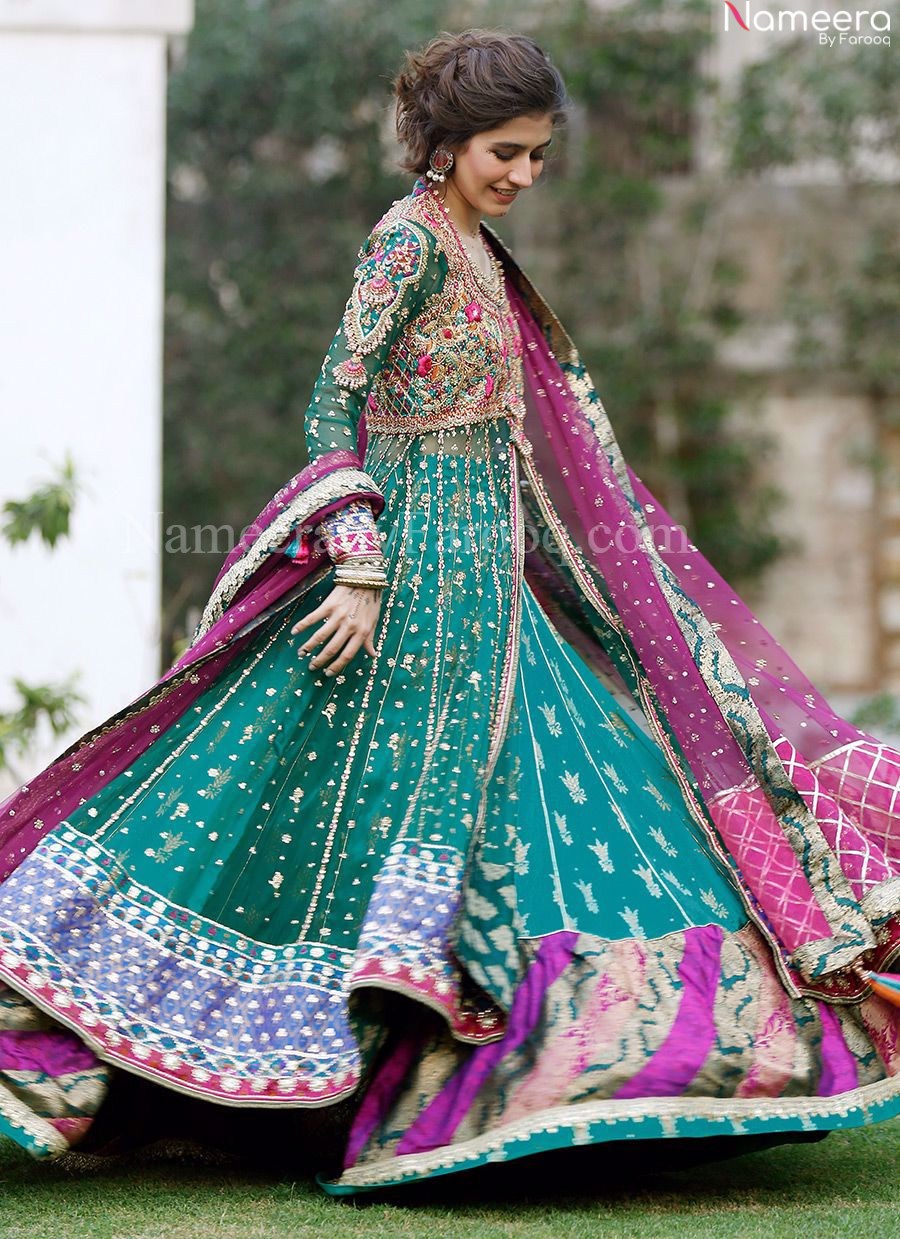 mehndi frock