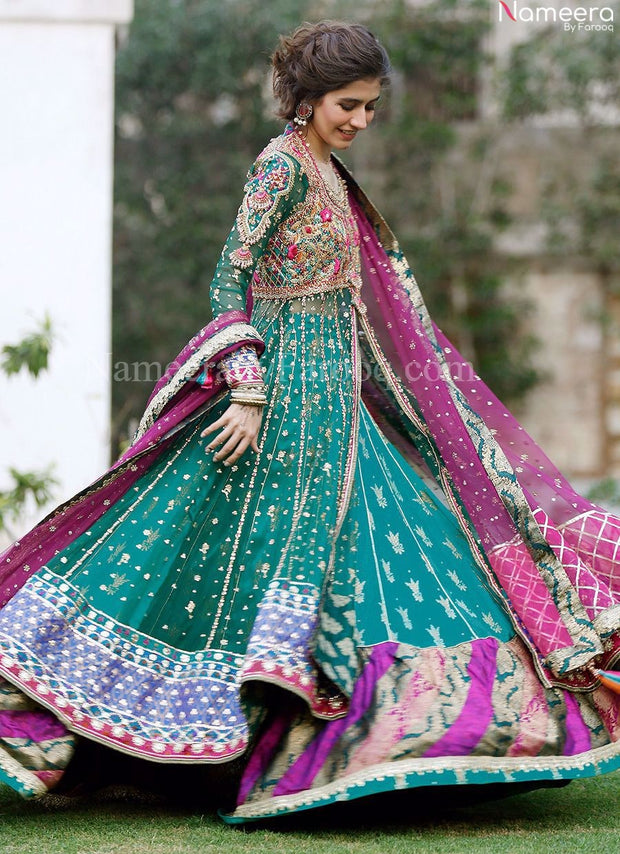 mehndi frock