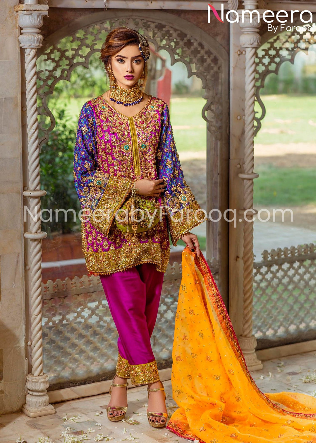 mehndi shalwar kameez