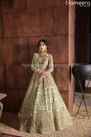 mint green lehenga