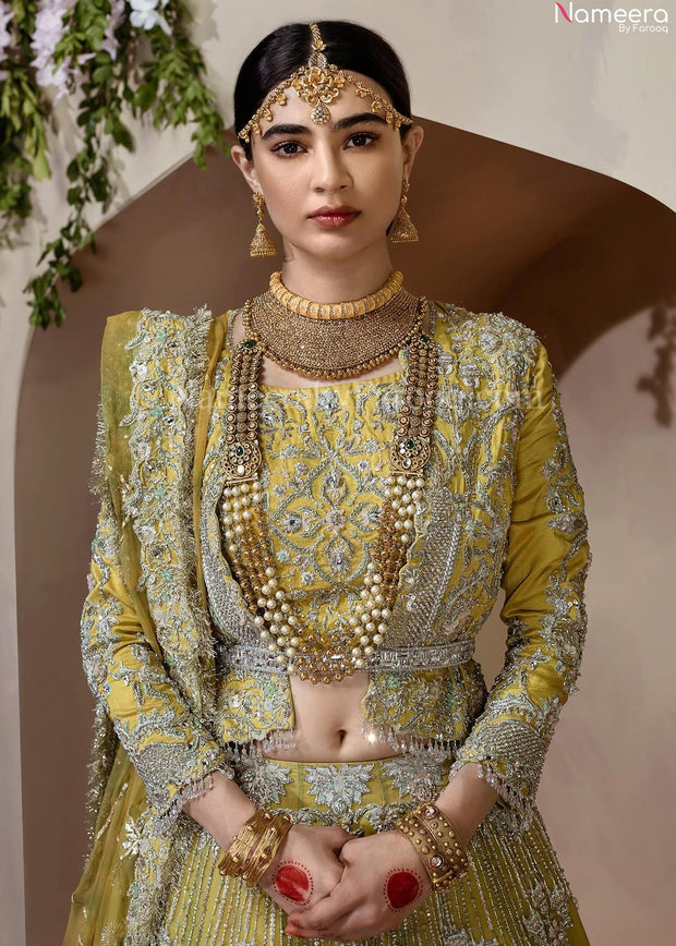 mint green lehenga choli