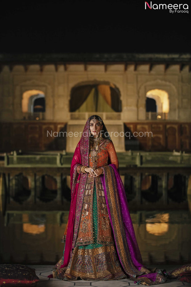 Multi-color Bridal Lehenga