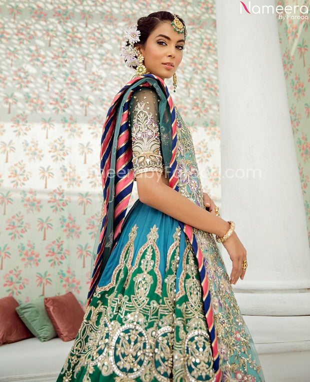 multi color lehenga